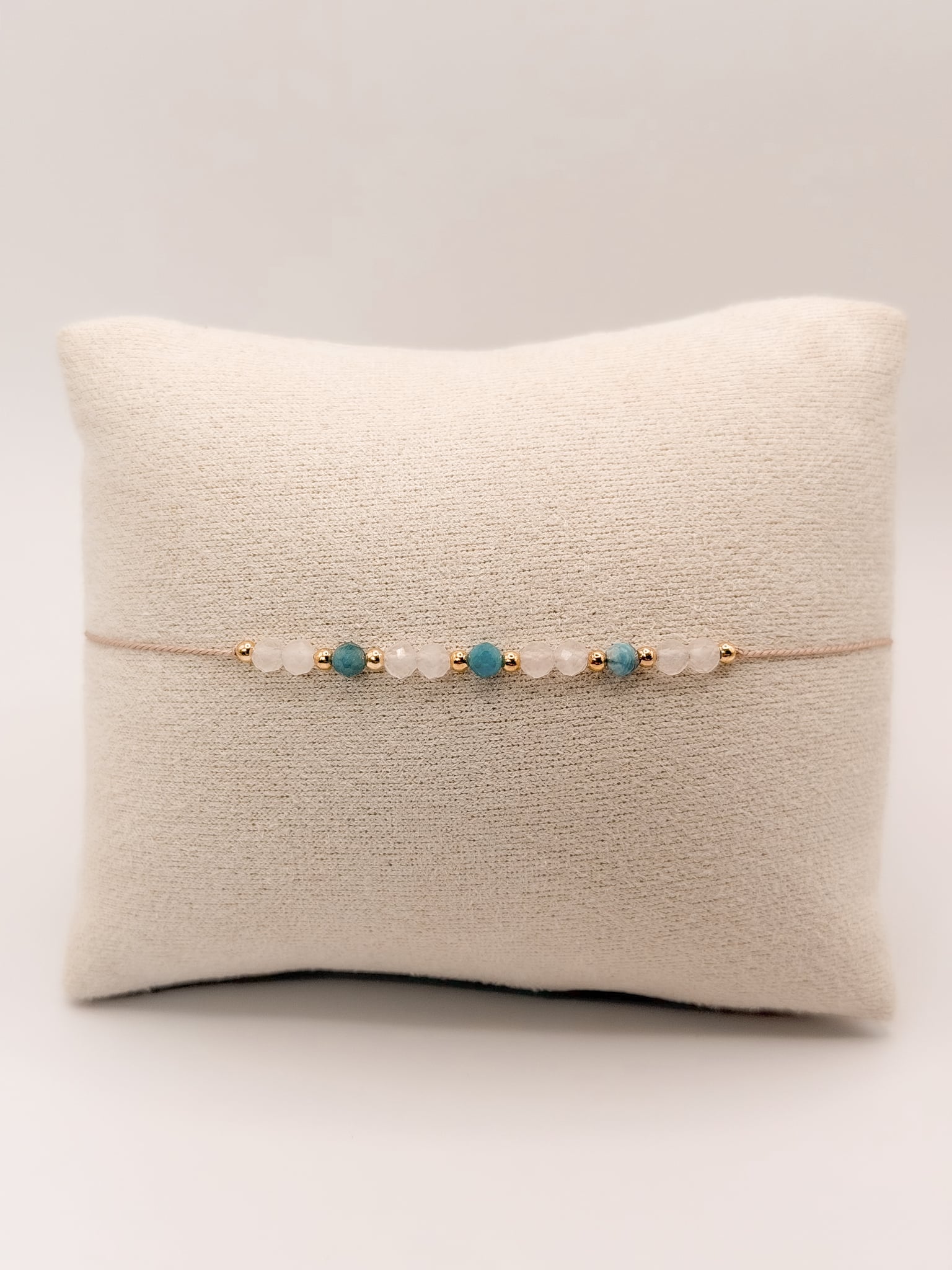 Bransoletka z Apatyt, Kwarc - Bransoletka Self Love - energetyczna bransoletka z kamieni naturalnych